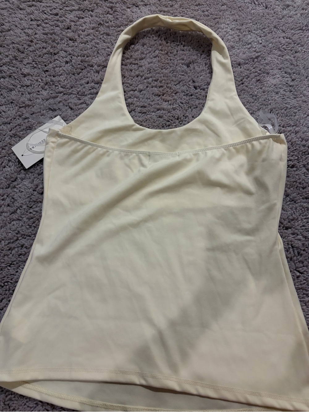 Tank Top with Rhinestone Star - Cream - Picture 2 of 3